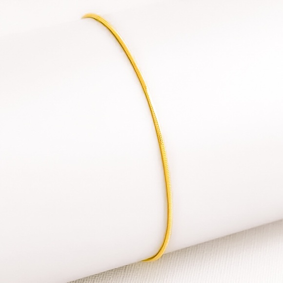 🔵𝟲𝟱%𝗢𝗙𝗙 𝗯𝘂𝗻𝗱𝗹𝗲𝘀 𝟯+🔵 NEW Snake Chain Stainless Steel Anklet - Picture 10 of 12